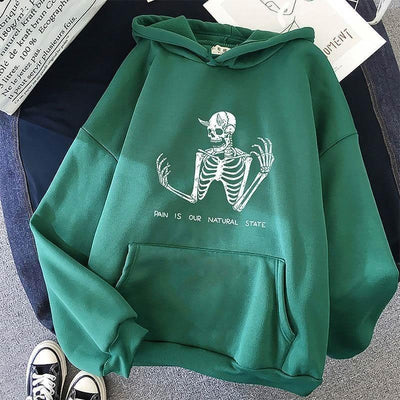 This Is Our Natural State Hoodie - Forest Green / S - 