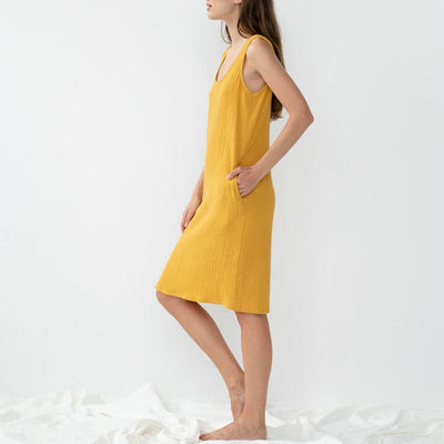  NTG 2022 Cotton Sleeveless Pockets Dress