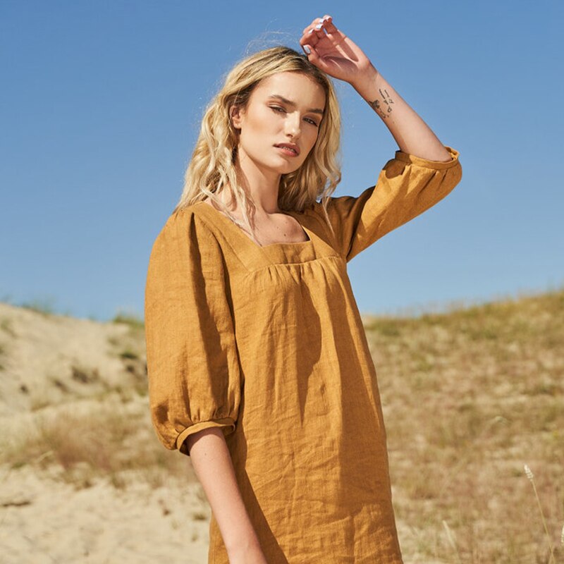 cotton linen boho dress Summer Beach Dress, White Cotton Long Dress, Cotton Summer White Casual Dress, Boho Linen Dress, Loose Linen Dress, Linen Clothing
