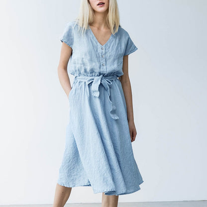 NTG 2022 Linen Cotton Pocket Dress