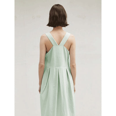  NTG 2022 Linen Solid Square Dress