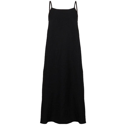  NTG 2022 One Size / Black Spaghetti Strap Side Dress