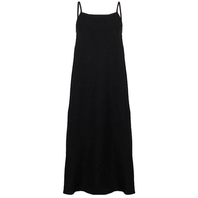  NTG 2022 One Size / Black Spaghetti Strap Side Dress
