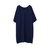  NTG 2022 One Size / Dark Blue Linen  V-Neck Dress
