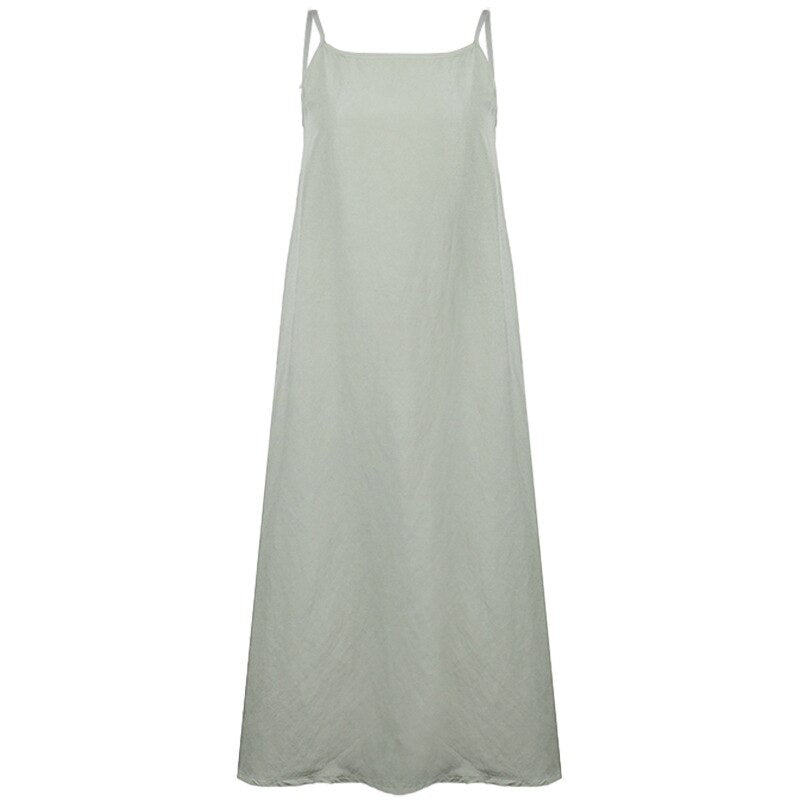  NTG 2022 One Size / Green Spaghetti Strap Side Dress