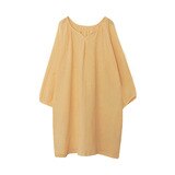  NTG 2022 One Size / Yellow Linen  V-Neck Dress