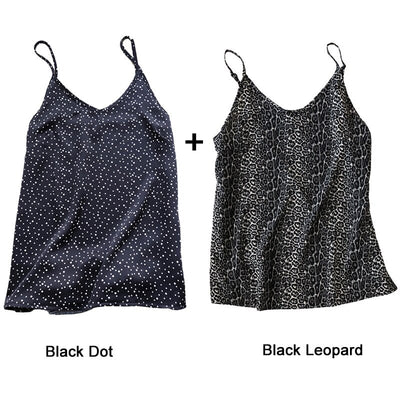  NTG 2022 S / (2pcs)Black Dot+Black Leopard Sexy Lady Top (2PCS)