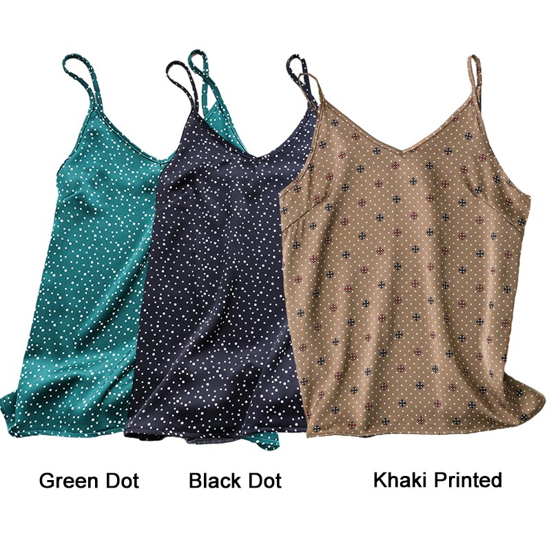  NTG 2022 S / (3pcs)Green Dot+Black Dot+Khaki Sexy Lady Top (2PCS)