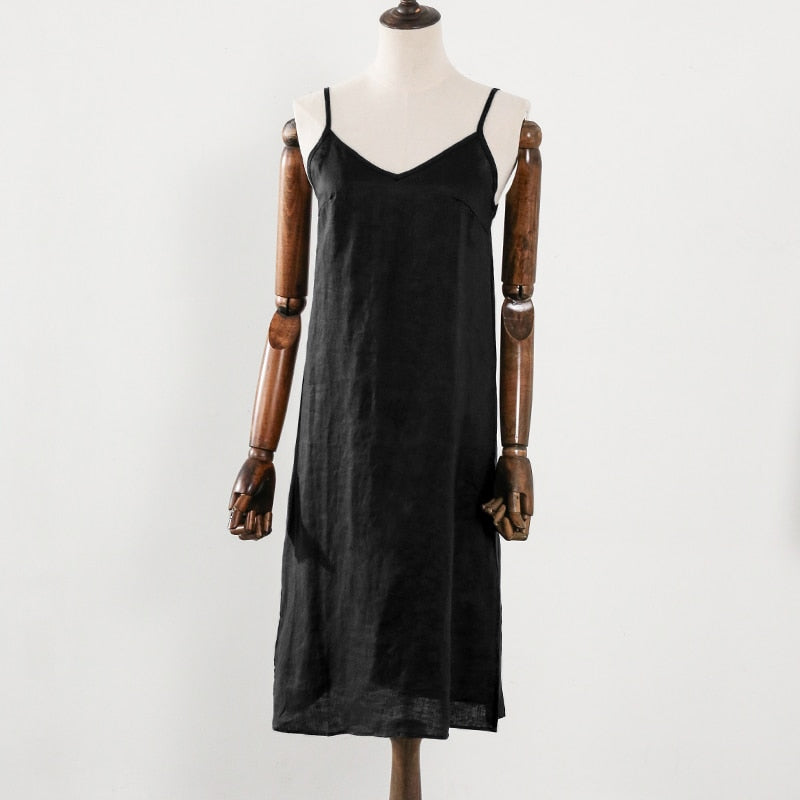  NTG 2022 S / Black Sexy Spaghetti Strap Dress