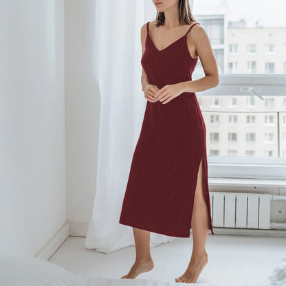  NTG 2022 S / Red Cotton Sexy Sleeveless Dress