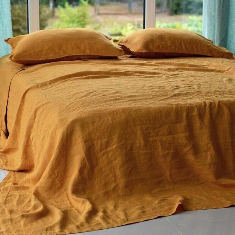 NTG Fad 100% Linen 3 Pcs Bed Sheets