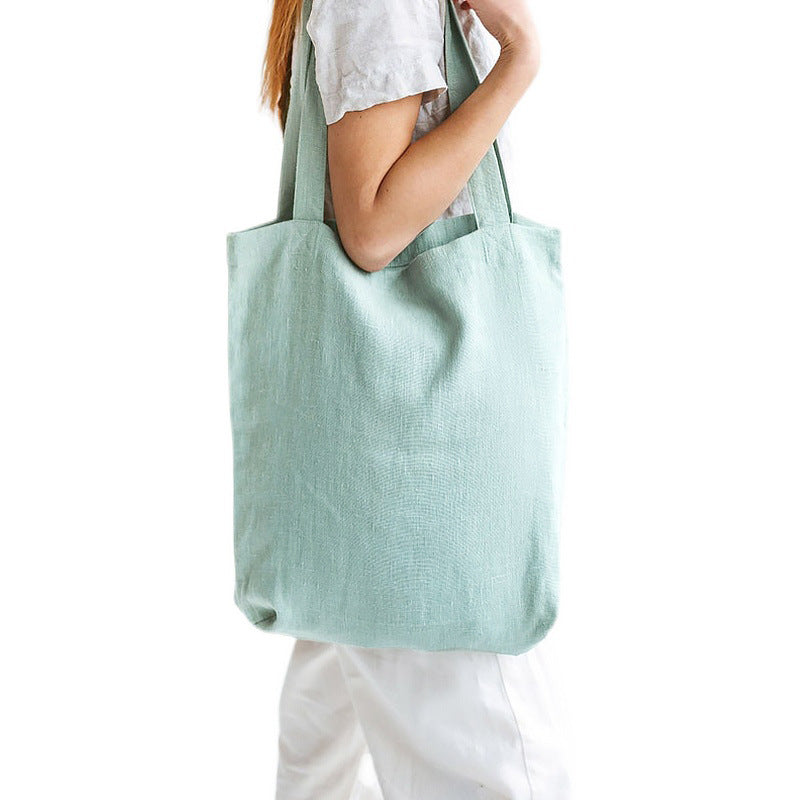 NTG Fad 42cmx42cm / Green COTTON LINEN SHOPPING BAGS