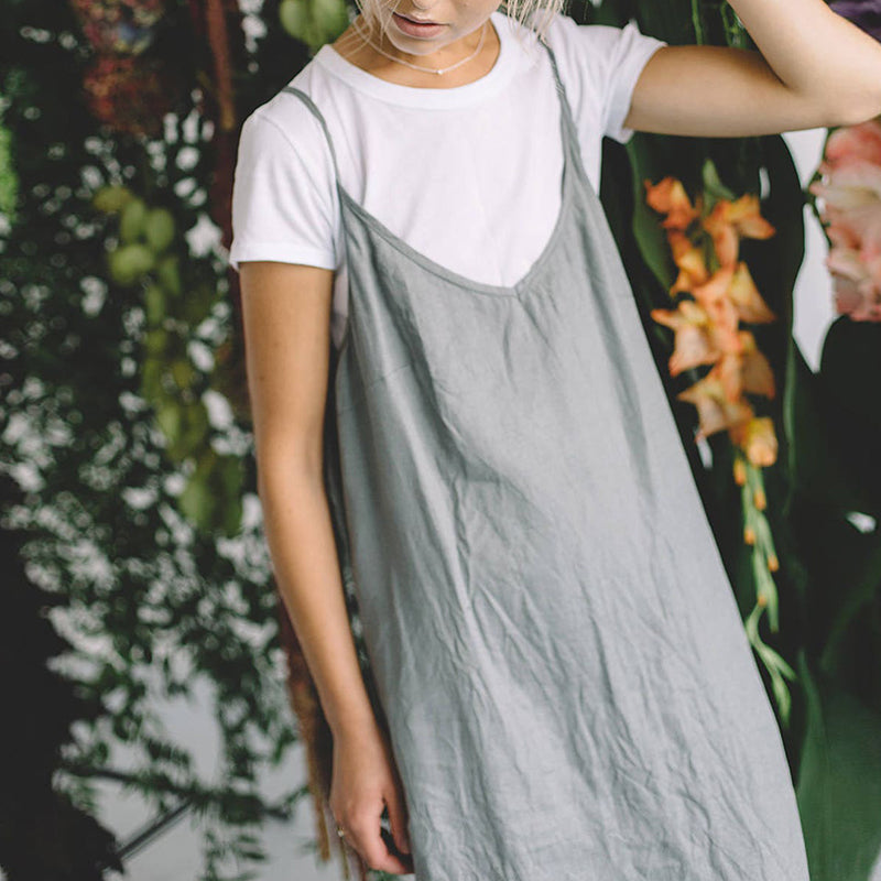 NTG Fad Casual Loose Cotton Linen Dress