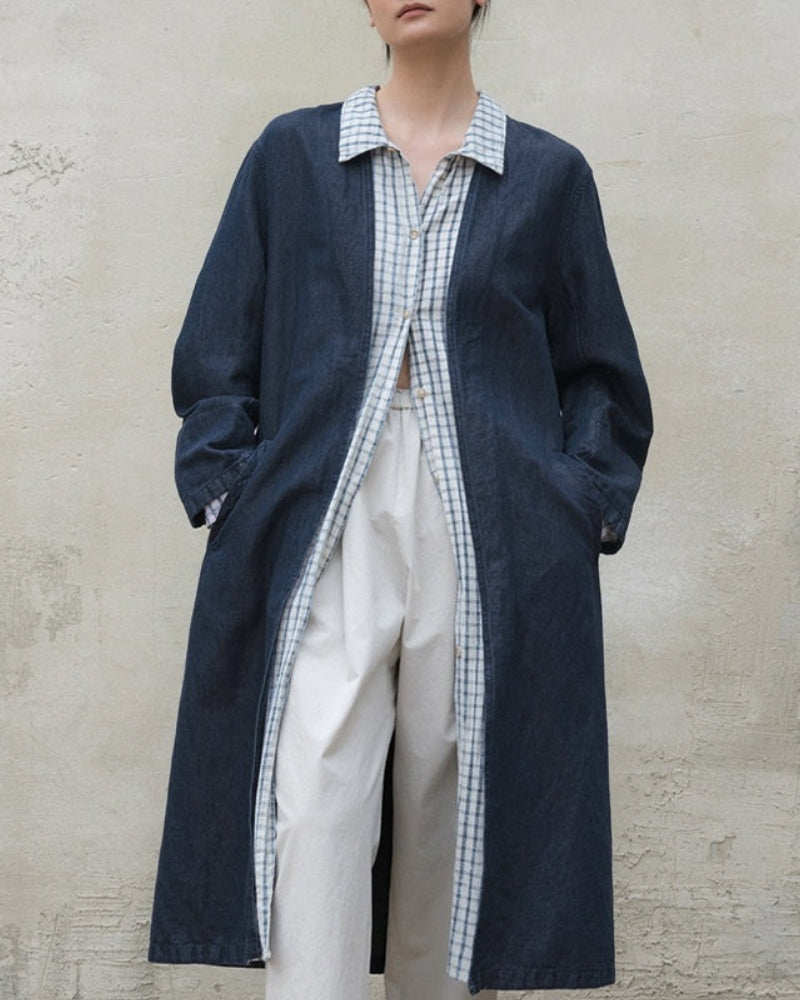 NTG Fad CHECK PANELLED LOOSE JACKET