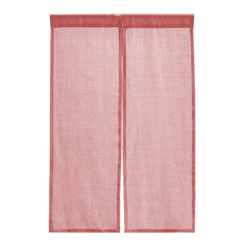 NTG Fad Cherry Pink / 80x120cm Japanese-Style Faux Linen Curtains Semi Sheer Drapes Summer Curtain Rod Pocket Patio Sliding Glass Ramie Door French TJ3414