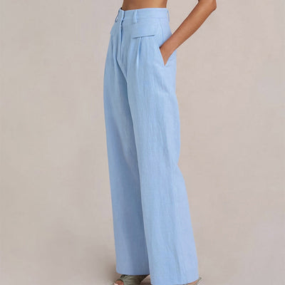 NTG Fad Cotton Linen Fashion All-Match Casual Pants Trousers
