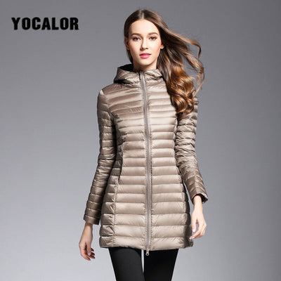 NTG Fad Duck Down Parka Warm Feather Jacket Light Quilted Hooded Coats