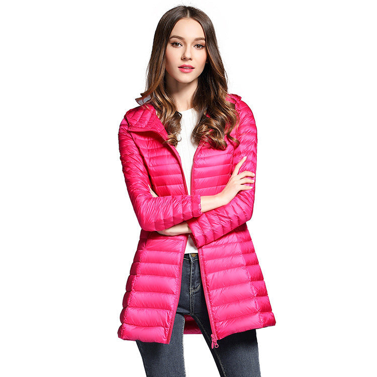 NTG Fad Duck Down Parka Warm Feather Jacket Light Quilted Hooded Coats
