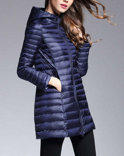 NTG Fad DUCK DOWN PARKA WARM FEATHER JACKET LIGHT QUILTED HOODED COATS