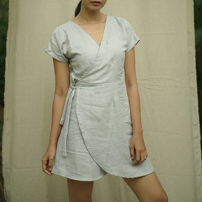 NTG Fad Elegant  Cotton Linen Women Dress