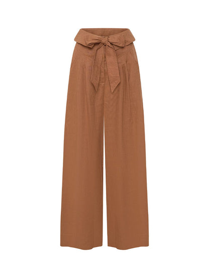 NTG Fad LINEN BOW TROUSERS