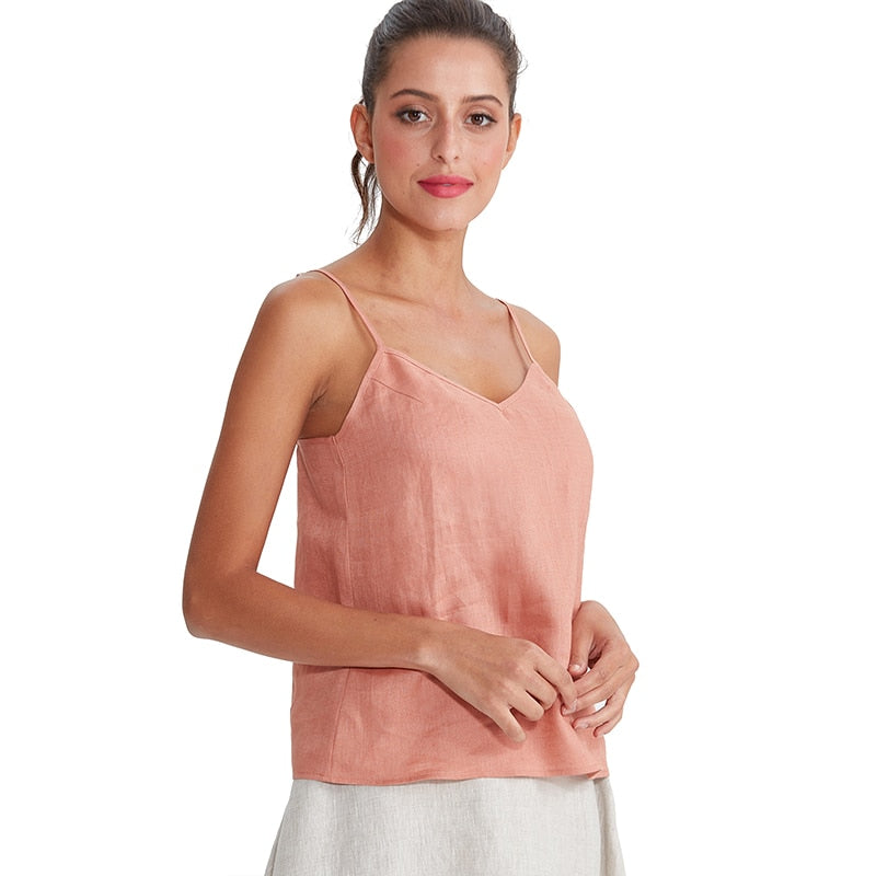 NTG Fad Linen Woven Tank Top