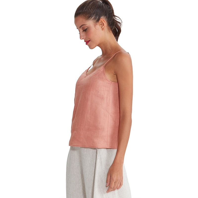 NTG Fad Linen Woven Tank Top