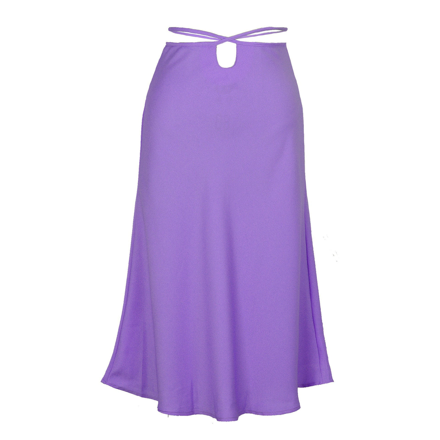 NTG Fad Purple / S Lace Up Causal Elegant Solid Color Simple Purple Pink Summer Skirt