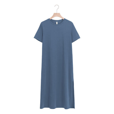 NTG Fad S / Blue Elegant Cotton Casual Dress