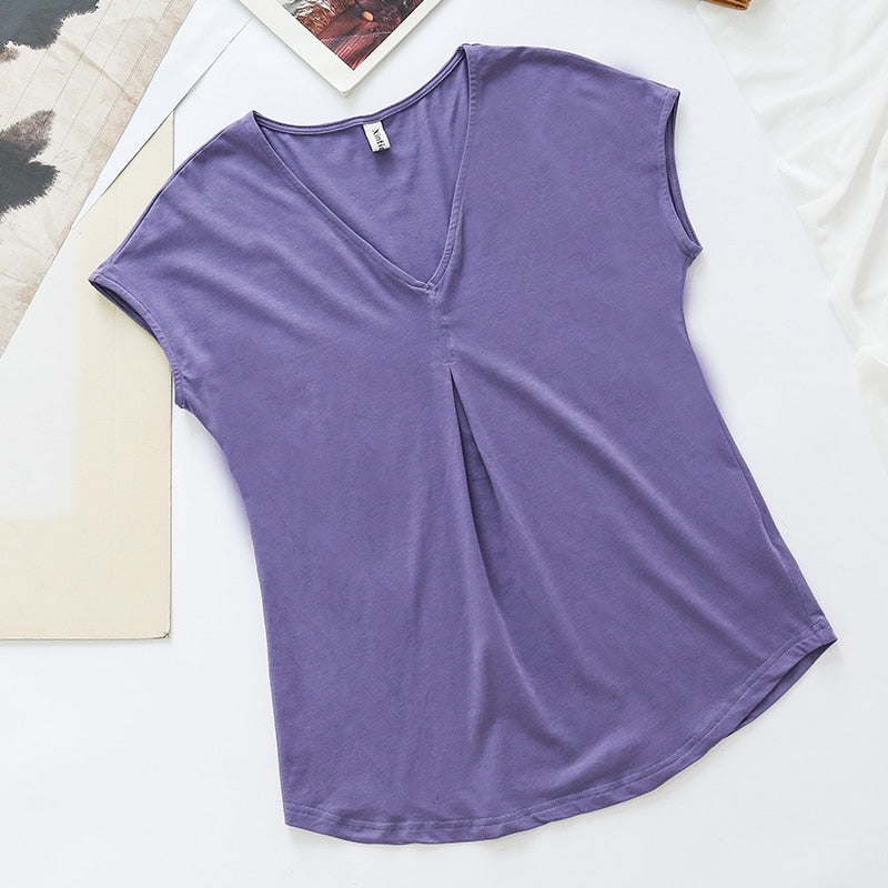 NTG Fad S / Dark Purple Cotton Women T-shirt 2022 Summer