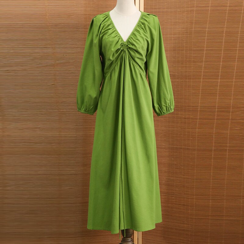 NTG Fad S / Green RUCHED SEXY MAXI PARTY DRESS