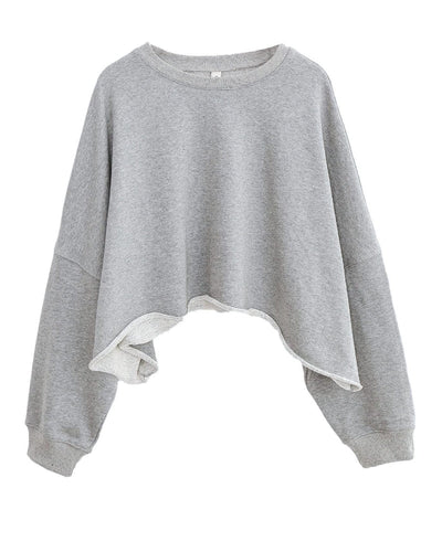 NTG Fad S / Grey WOMEN’S CROPPED HOODIE PULLOVER
