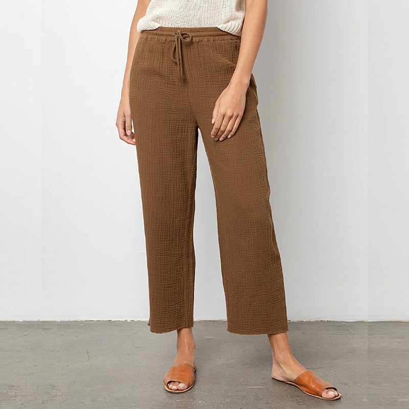 NTG Fad S / Light Brown 100% Cotton Casual Pants
