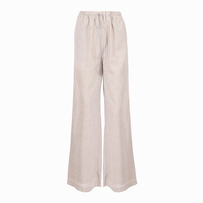 NTG Fad S / Pants Casual Cotton Linen Suit Khaki Short Sleeve Trousers Open Back