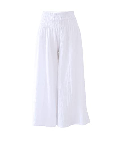 NTG Fad S / White 100% Cotton Boho Pants