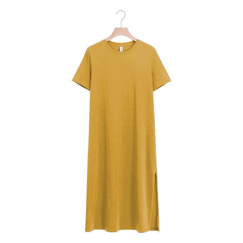 NTG Fad S / Yellow Elegant Cotton Casual Dress