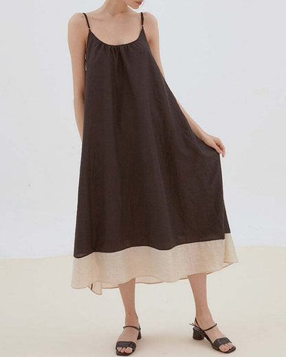 NTG Fad Sexy Basic Party Cotton Linen Elegant Women Dress