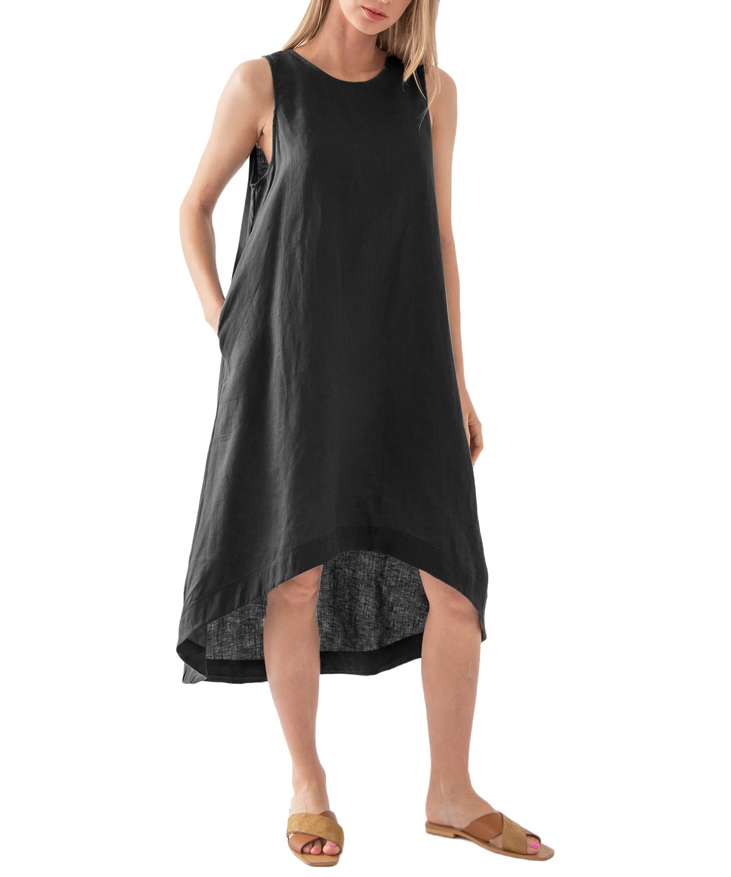 NTG Textile LINEN POCKETS DRESS