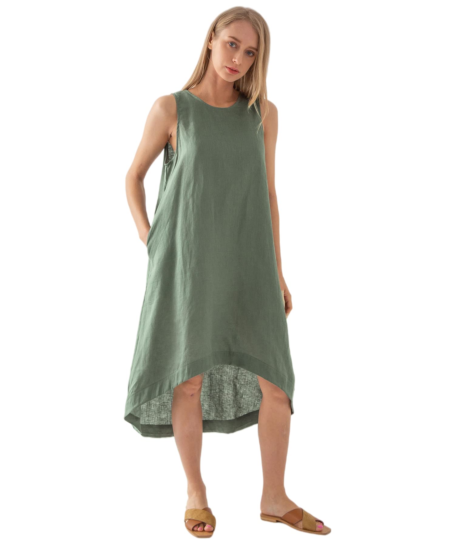 NTG Textile LINEN POCKETS DRESS