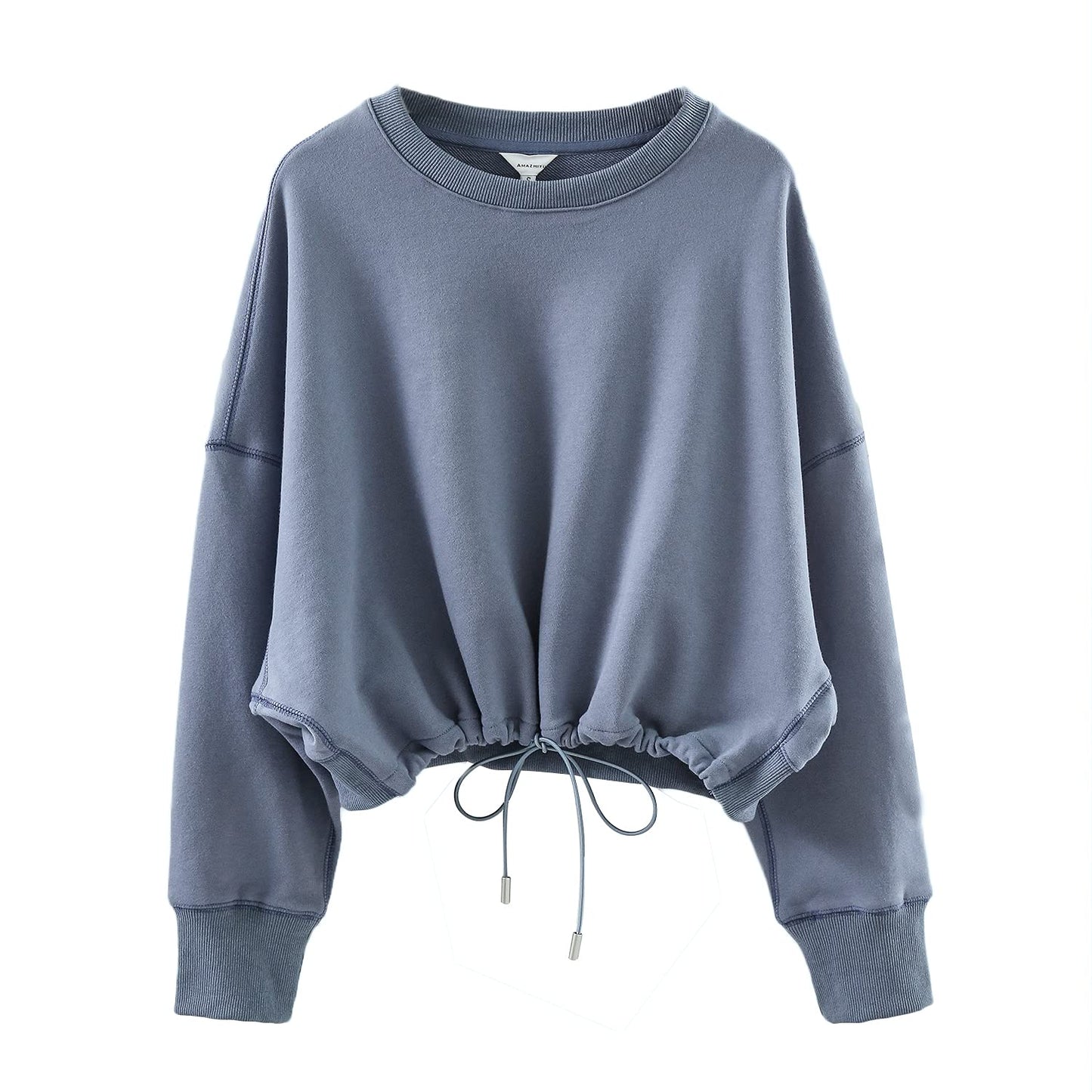 NTG Textile S / Blue NTG™ Cropped Casual Pullover-Blue