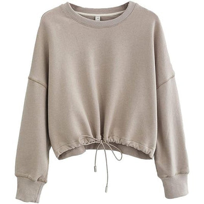 NTG Textile S / Khaki NTG™ Cropped Casual Pullover-Blue