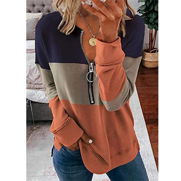 NTG Textile S / Orange Matching V-Neck Sweatshirt