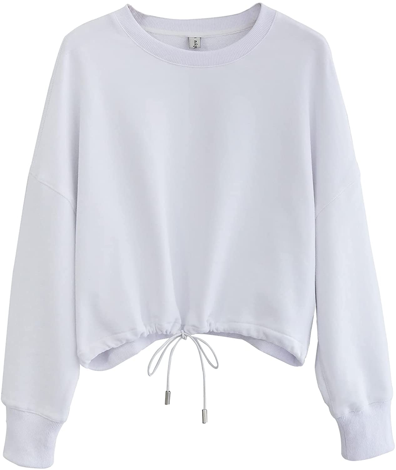 NTG Textile S / White NTG™ Cropped Casual Pullover-Blue