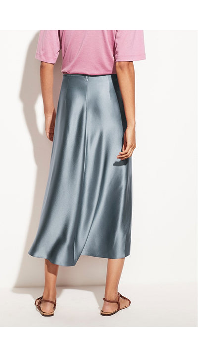 NTG Textile Satin High-Waisted Skirt