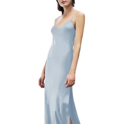 NTG Textile XL / Light Blue Satin Women Dress