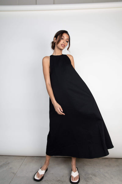 Pretty Lavish DRESS S / Black Pascale Racer Day Dress