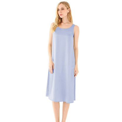 𝒩𝒯𝒢 ღ𝓃𝓁𝒾𝓃𝑒 S / Light Blue Elegant Simple Dress