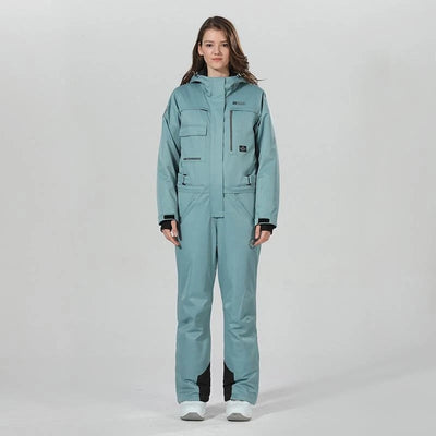 shopify XS / Women Green Winter Snowsports Stylish Snowboard Suits